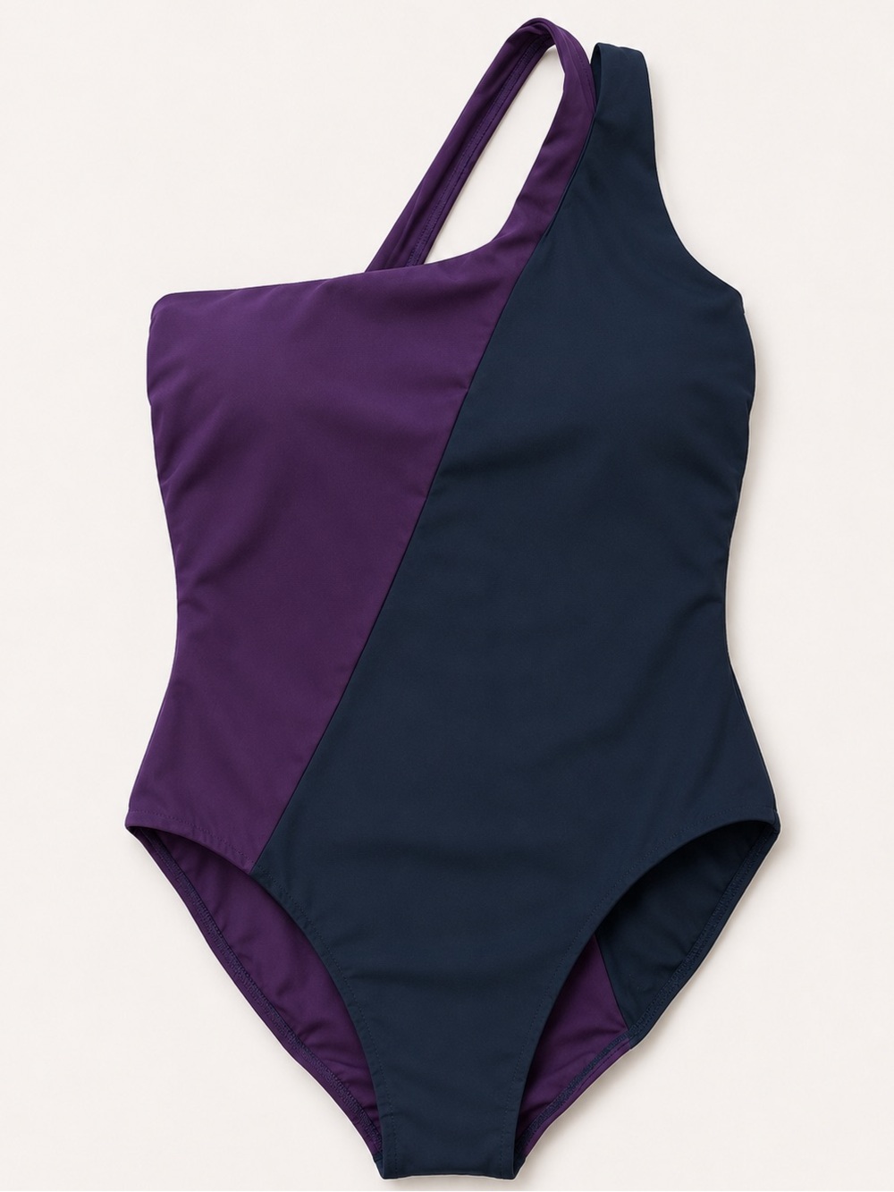 Amoressa by Miraclesuit Leroux One Shoulder Colorblock Swimsuit Size 12